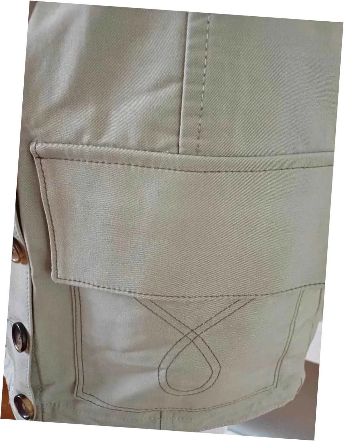 Pieza de diseñador Minifalda VictoriaTomas Estilo Cargo Safari talla 36) – photo 4
